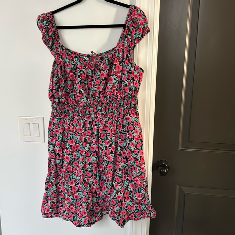 Old Navy Smocked waist peasant style dress XL Tall
